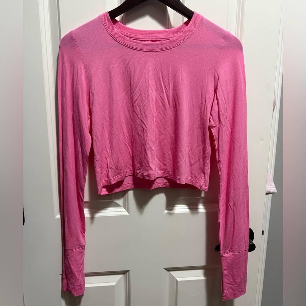 OFFLINE By Aerie Thumbs Up Ribbed Long Sleeve T-Shirt